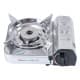Maxsun, Portable Gas Stove for Travel and Camping, Outdoor Cooking Gas Stove, Silver, Size24.5*20.4*10Cm