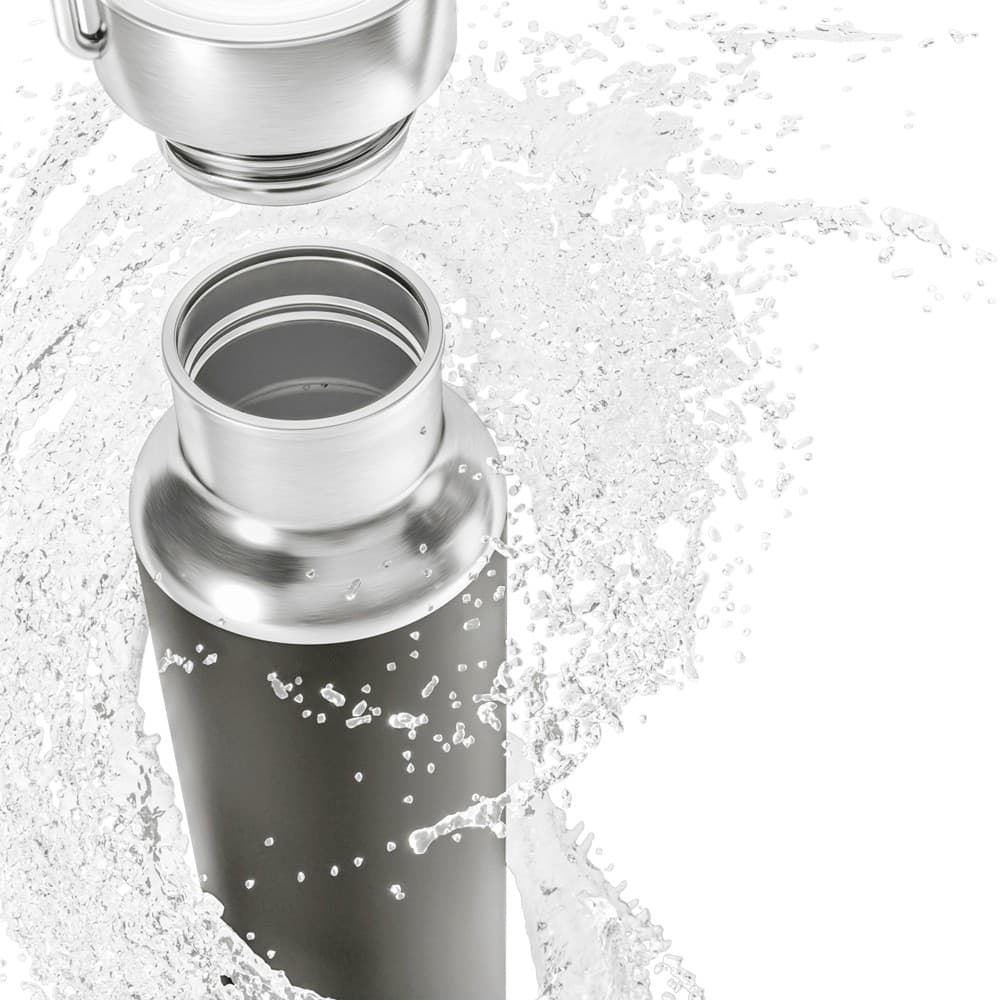 DOMETIC, Stainless Steel Liquid Thermos, Hot and Cold Liquid Insulated Container, Gray, capacity 480 ml