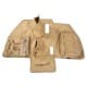 ALSANIDI, Gear organizer for Automatic Prado 2009 car, Gear organizer, Sulfur Yellow, Size 70*50*28Cm