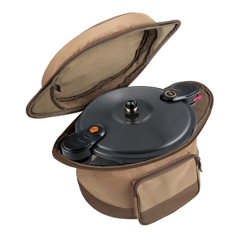 ALSANIDI, Cooking Pressure bag for trips, Pressure cooker Bag, Kaki, Size 40*27*21Cm