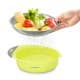ALSANIDI, Stainless steel rice strainer, Rice, Vegetables and fruits strainer, Green, Size 27.5*8.2 Cm