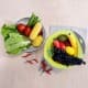 ALSANIDI, Stainless steel rice strainer, Rice, Vegetables and fruits strainer, Green, Size 27.5*8.2 Cm