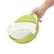 ALSANIDI, Plastic Movable rice and Vegetables strainer, Rice, Vegetables and fruits strainer, Green, Size 23 Cm