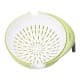 ALSANIDI, Plastic Movable rice and Vegetables strainer, Rice, Vegetables and fruits strainer, Green, Size 26 Cm