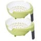 ALSANIDI, Plastic Movable rice and Vegetables strainer, Rice, Vegetables and fruits strainer, Green, Size 26 Cm