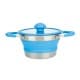 DPT, Silicone pot, Foldable pot, Blue, capacity 1 L