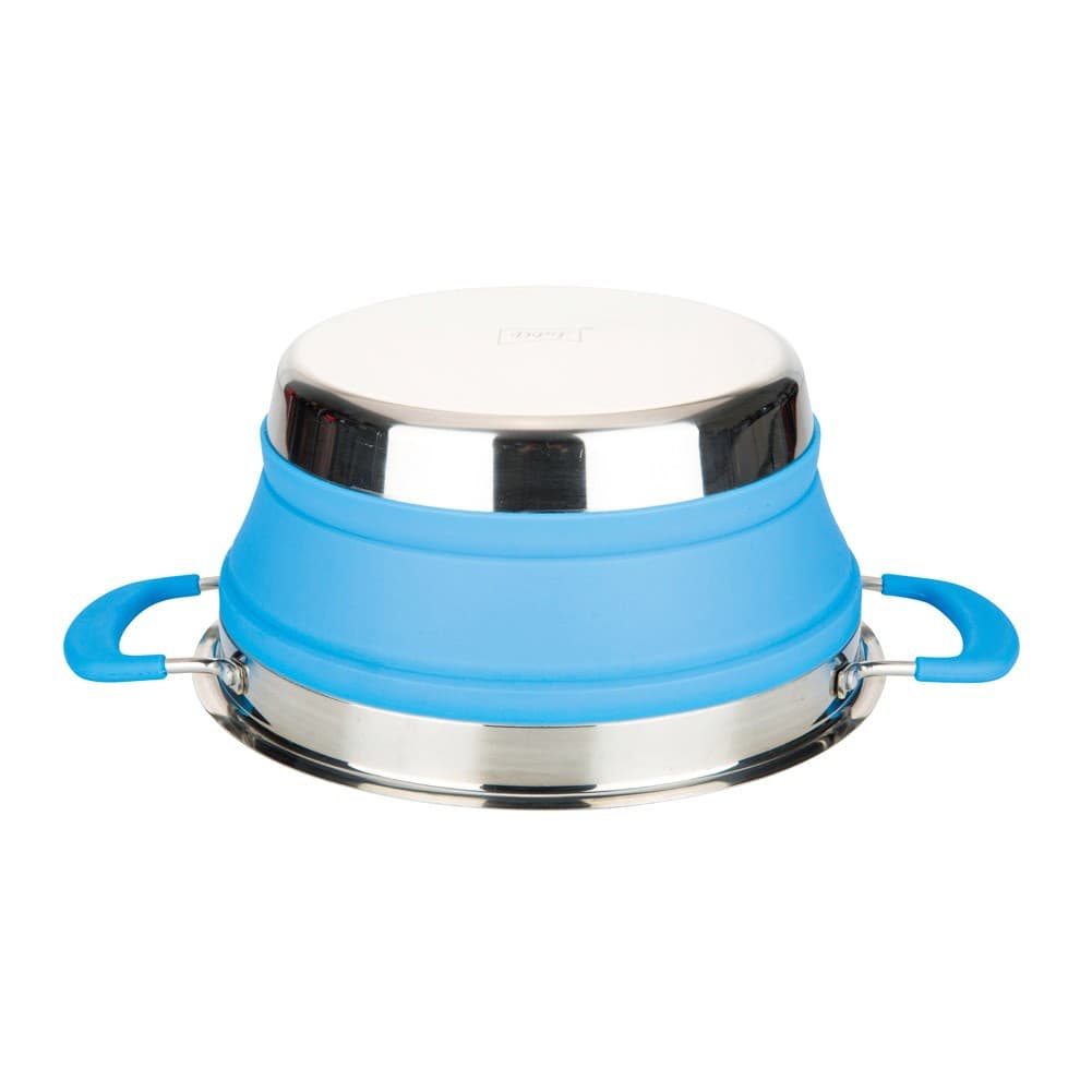 DPT, Silicone pot, Foldable pot, Blue, capacity 3.5 L
