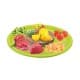 ALSANIDI, Bamboo wood Vegetables cutting board, Fruit and Vegetables cutting board, Green, Size 43 Cm