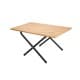 ALSANIDI, Foldable Bamboo Camping Table, Foldable Table for Outdoor and Home Gardens, Beige, Size 40*60*31 Cm