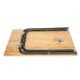 ALSANIDI, Foldable Bamboo Camping Table, Foldable Table for Outdoor and Home Gardens, Beige, Size 40*60*31 Cm