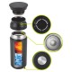 DPT, Hot and cold Stainless steel thermos, Sport liquid Bottle, Black, capacity 350 ml