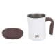 DPT, Stainless steel Liquid cup with Silicone Lid, Coffee cup for trips and travel, White, capacity 350 ml