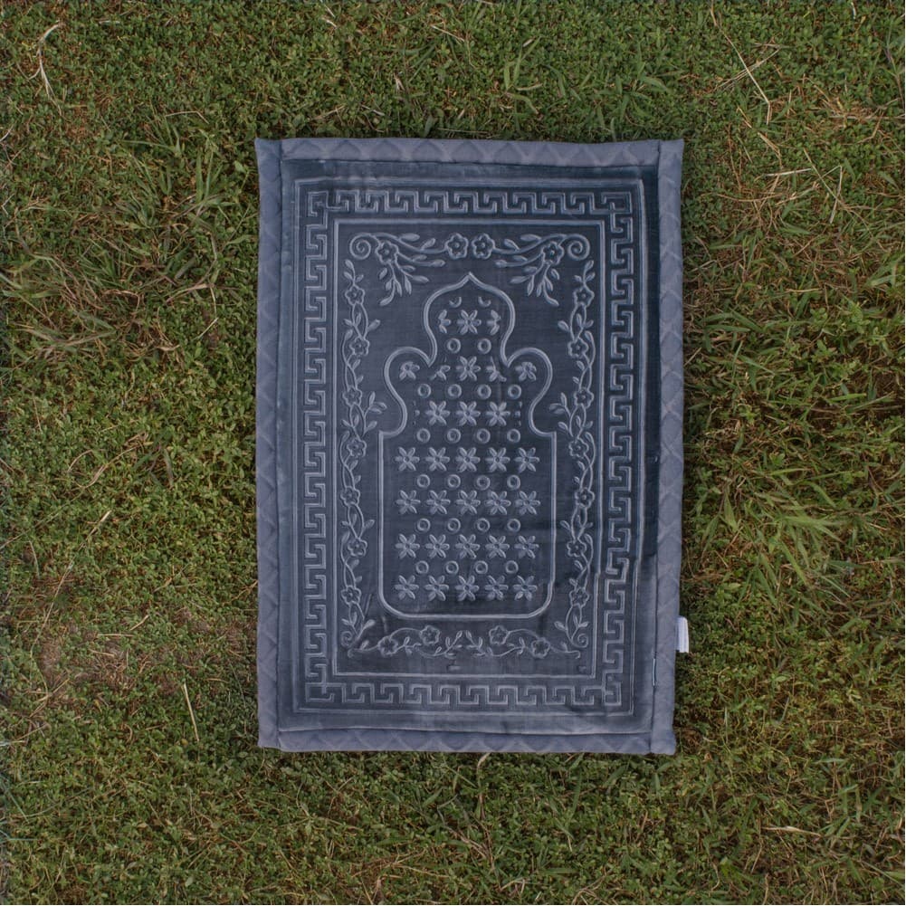ALSANIDI, Memori Foam Prayer Rug, Comfortable Foam Prayer Rug, Gray, Size 80*115 Cm