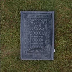 ALSANIDI, Memori Foam Prayer Rug, Comfortable Foam Prayer Rug, Gray, Size 80*115 Cm