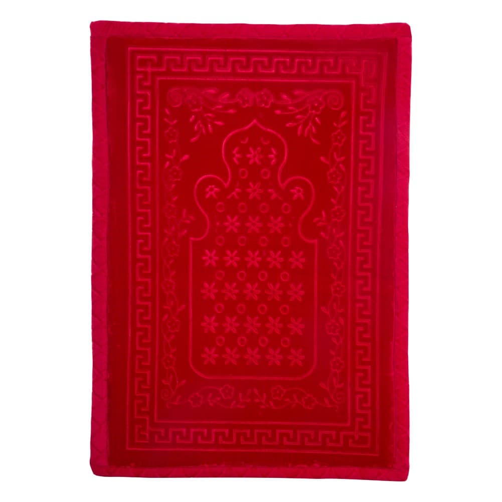 ALSANIDI, Memori Foam Prayer Rug, Comfortable Foam Prayer Rug, Red Dark, Size 80*115 Cm