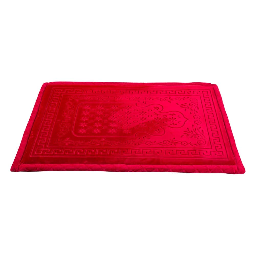 ALSANIDI, Memori Foam Prayer Rug, Comfortable Foam Prayer Rug, Red Dark, Size 80*115 Cm