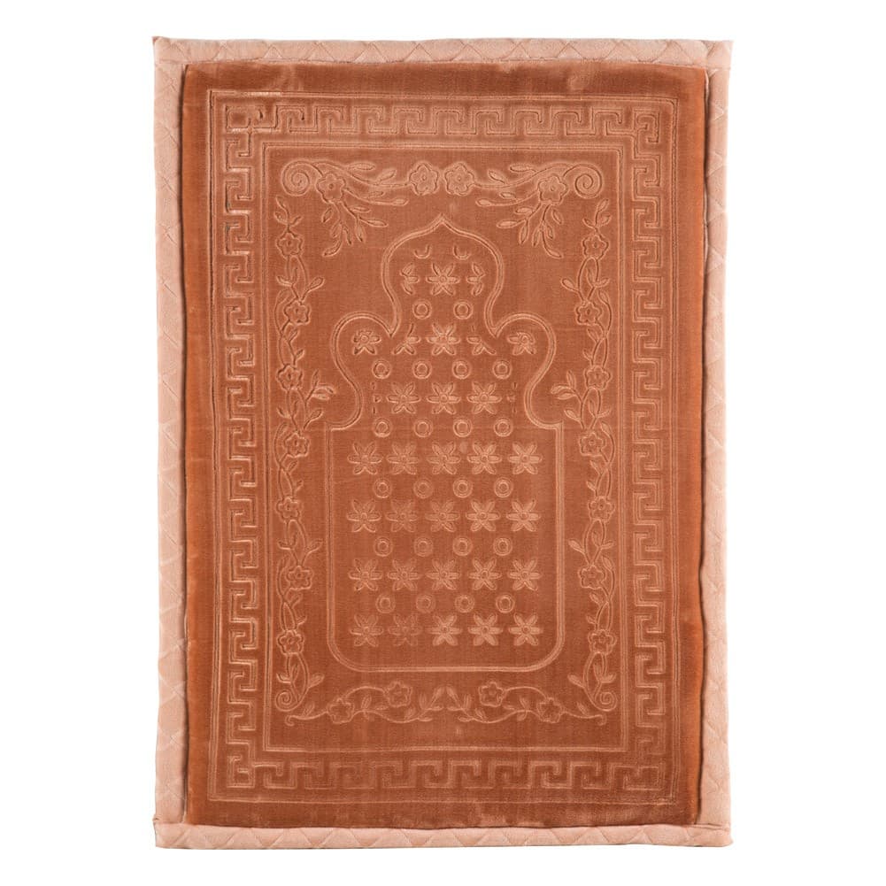 ALSANIDI, Memori Foam Prayer Rug, Comfortable Foam Prayer Rug, Brown, Size 80*115 Cm