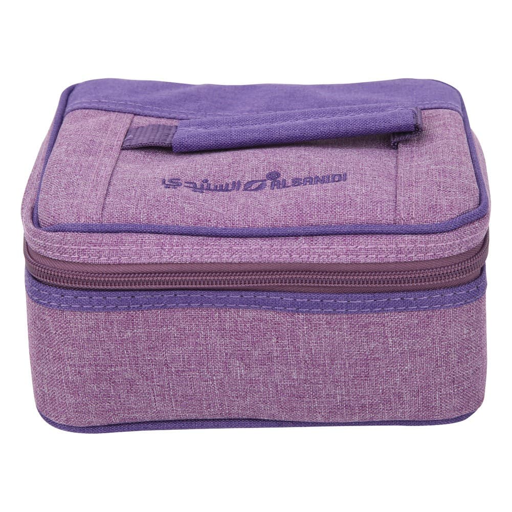 ALSANIDI, Cups and Mugs Bag for trips, Tea cups Bag, Lilac, Size 21*18*10Cm