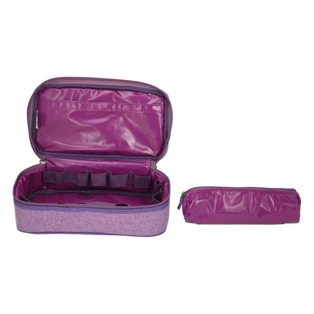 ALSANIDI, Cups and Mugs Bag for trips, Tea cups Bag, Lilac, Size 33*17.5*9.5Cm