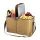 ALSANIDI, Heat and cold insulated keeping bag for food and drinks, Food bag for Trips, Kaki, Size 43.5*25.5*29Cm