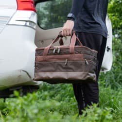 ALSANIDI, Al-Kuwait bag for trips, Camping bag, Coffee Brown, Size 45*33*29Cm