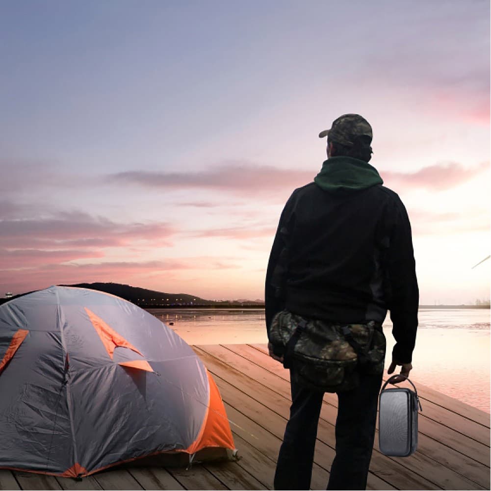 DPT, Travel personal purposes bag, Water Waterproof Personal Travel Bag, Black, Size 21*11*7Cm