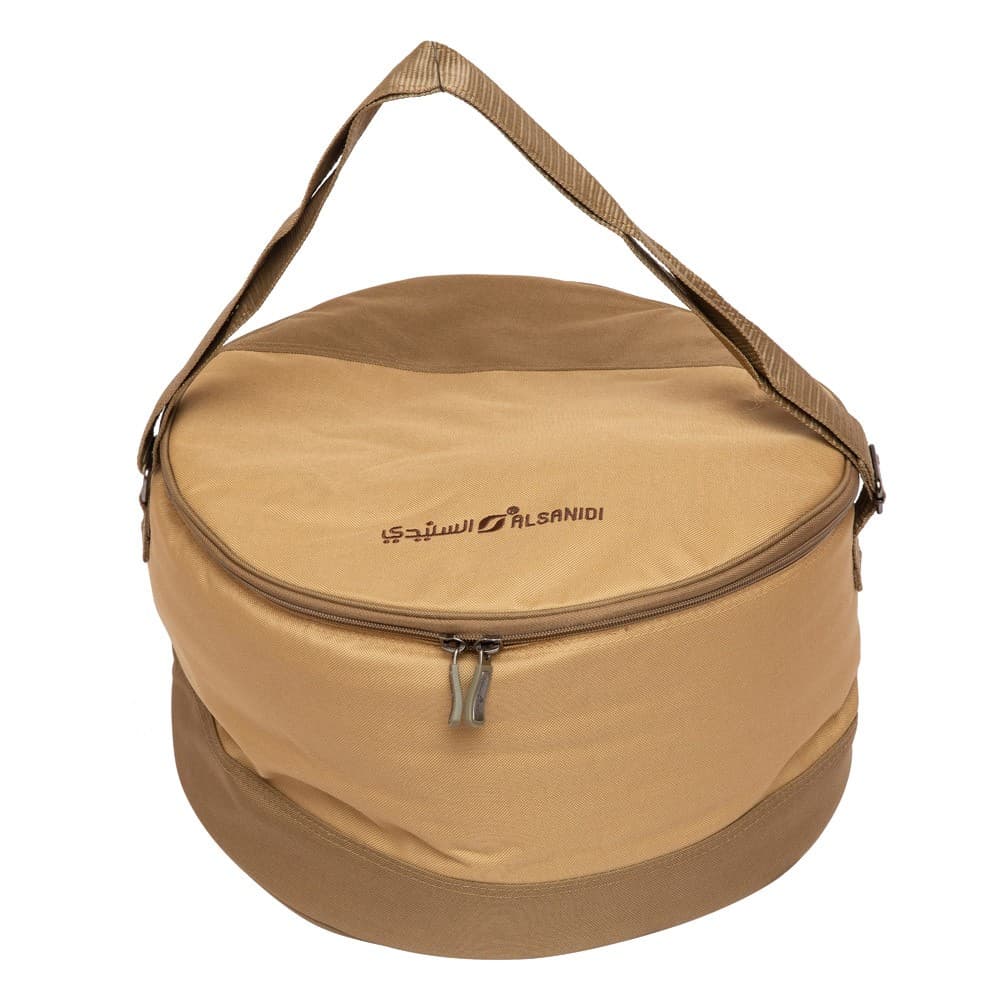ALSANIDI, Heat and cold insulated keeping bag for food and drinks, Food bag for Trips, Kaki, Size 39.5*39.5*24Cm