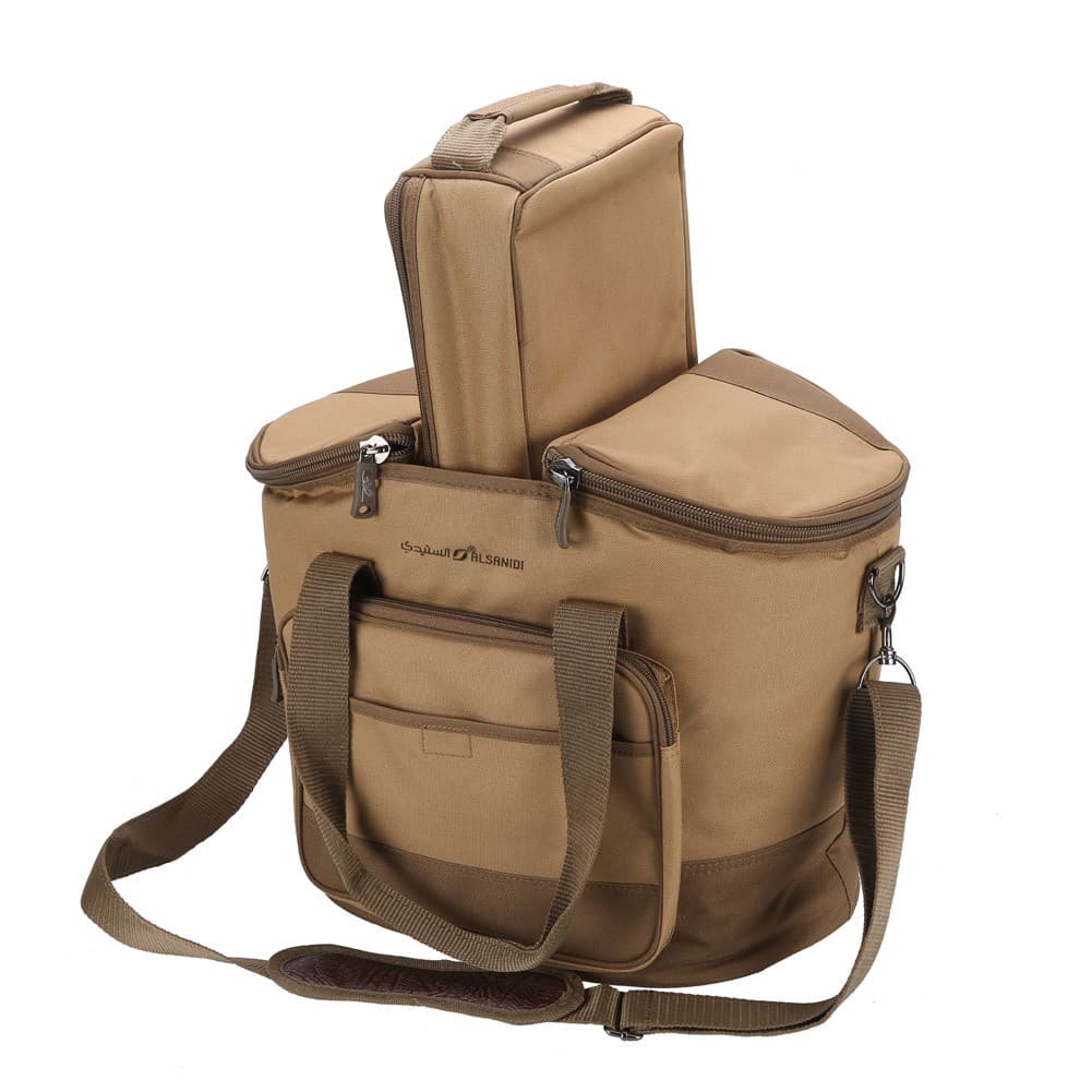 ALSANIDI, AL-Wanasah Thermos bag for Picnics and trips, Camping thermos bag, Kaki, Size 55*29*33Cm
