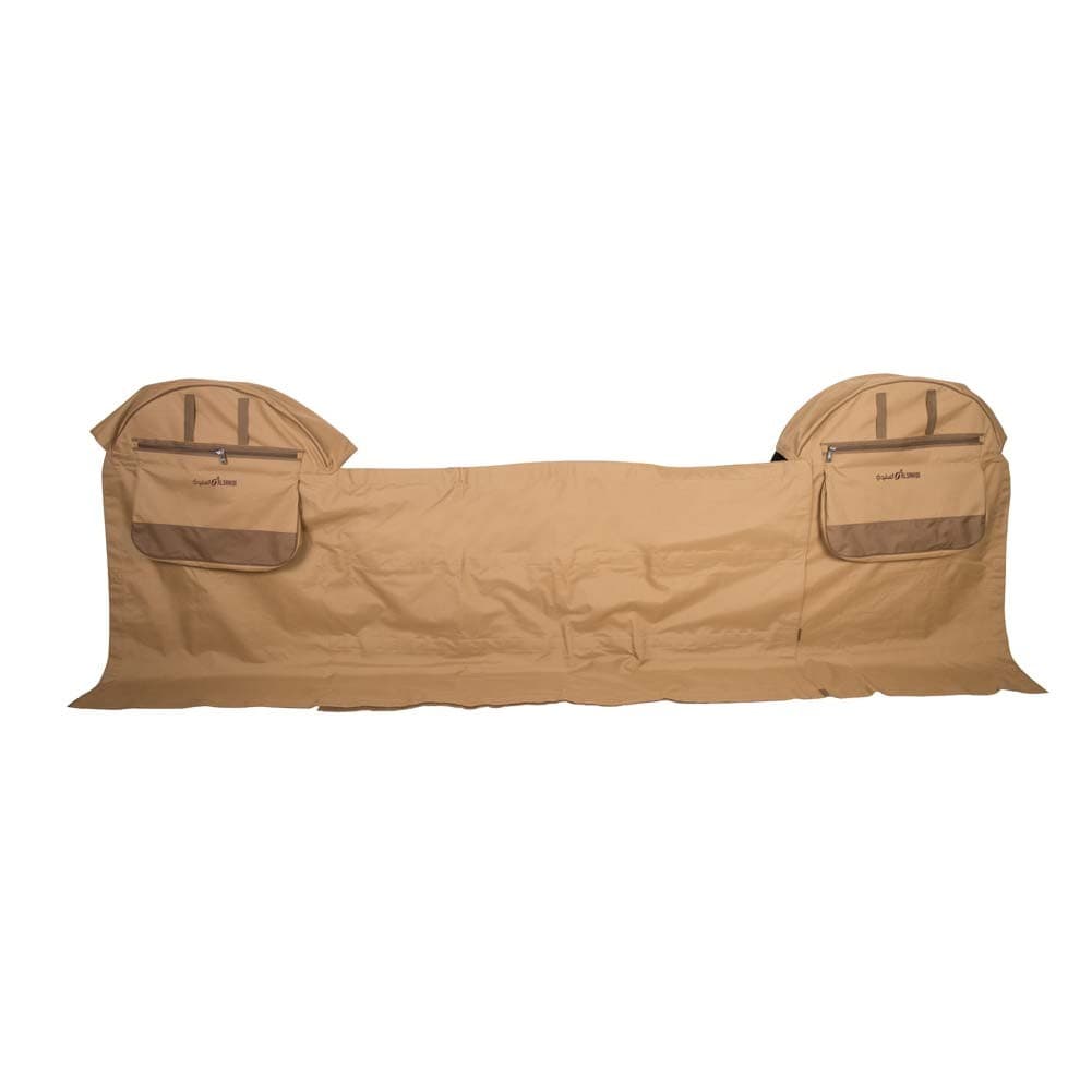 ALSANIDI, Wndbreak between two Wheel for all cars, Wheel windbreak, Kaki, Size 235*117*25Cm