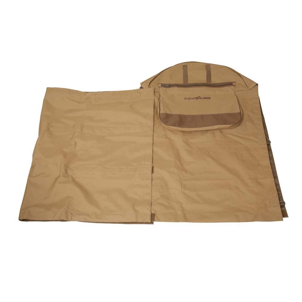 ALSANIDI, Wndbreak between two Wheel for all cars, Wheel windbreak, Kaki, Size 235*117*25Cm
