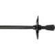 ALSANIDI, Foldable Hiking Pole, Hiking Stick, Black, Size 135 Cm