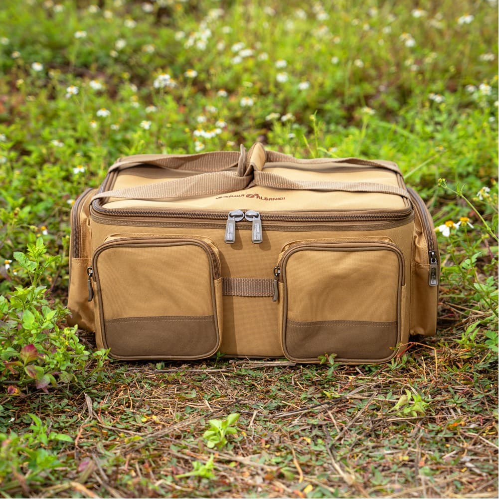 ALSANIDI, Al-Kaif bag for trips, Camping bag, Kaki, Size 50.5*36.5*23Cm