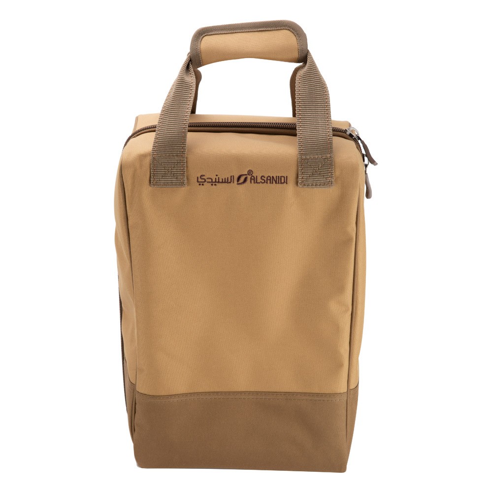ALSANIDI, Vertical tea and coffee bag for trips, Camping bag, Kaki, Size 27.5*22.5*41.5Cm