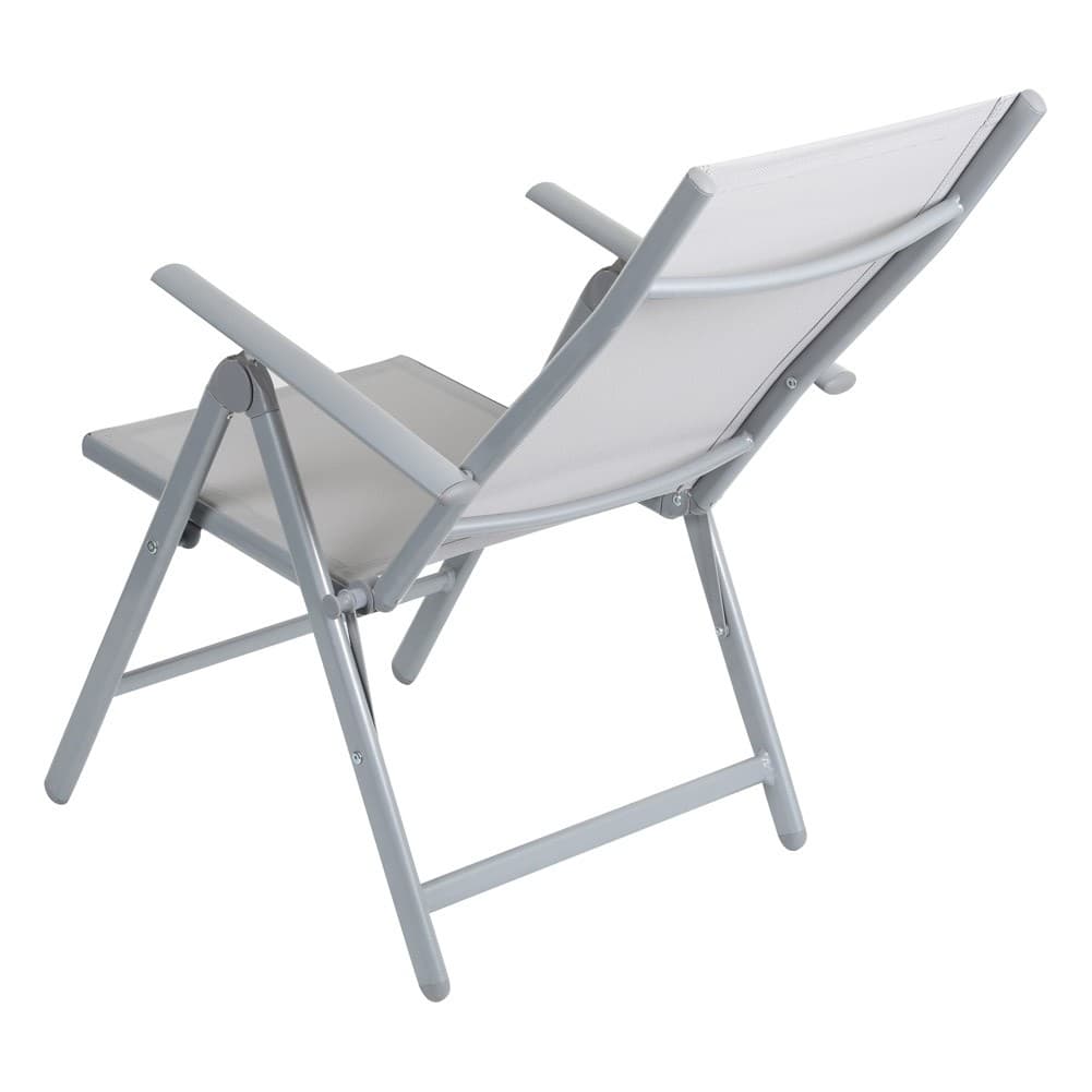 ALSANIDI, Foldable Camping Chair, Trips Chair, Gray, Size 70*58*101 Cm
