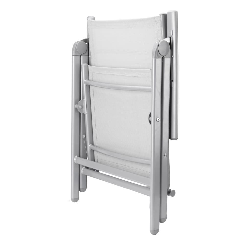 ALSANIDI, Foldable Camping Chair, Trips Chair, Gray, Size 70*58*101 Cm
