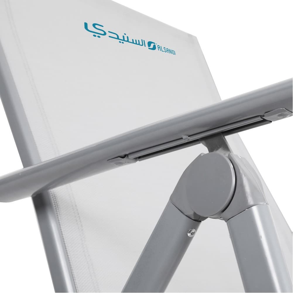 ALSANIDI, Foldable Camping Chair, Trips Chair, Gray, Size 70*58*101 Cm