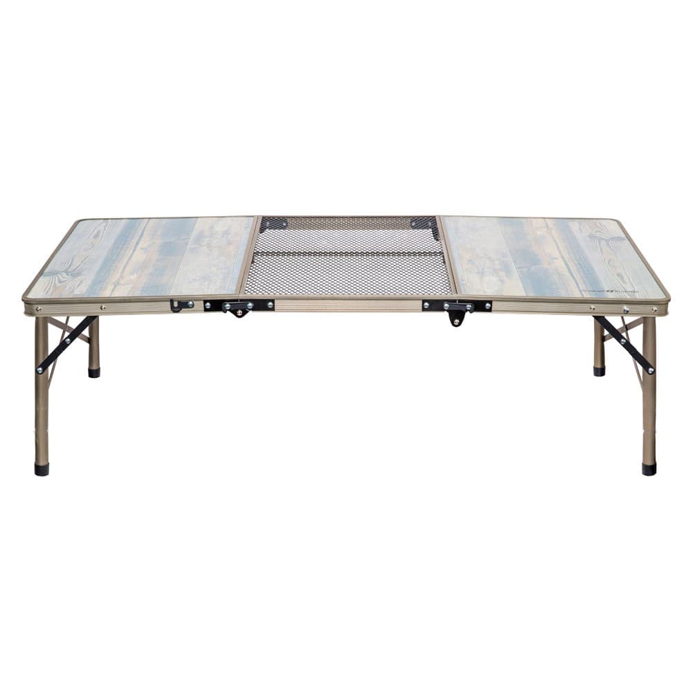 ALSANIDI, Foldable Aluminum Table, Foldable Table for Outdoor and Home Gardens, Beige, Size 60*120*37 Cm