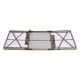 ALSANIDI, Foldable Aluminum Table, Foldable Table for Outdoor and Home Gardens, Beige, Size 60*120*37 Cm