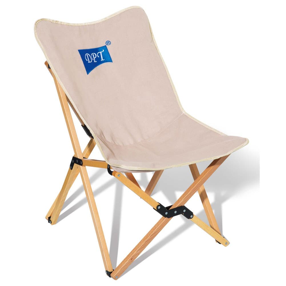 DPT, Fodable Trips Chair, Garden and Picnic Chair, Beige, Size81*67*55Cm