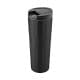 ALSANIDI, Stainless steel tea and coffee mug, Coffee cup for trips and travel, Black, Size 6.5*21 Cm capacity 500 ml
