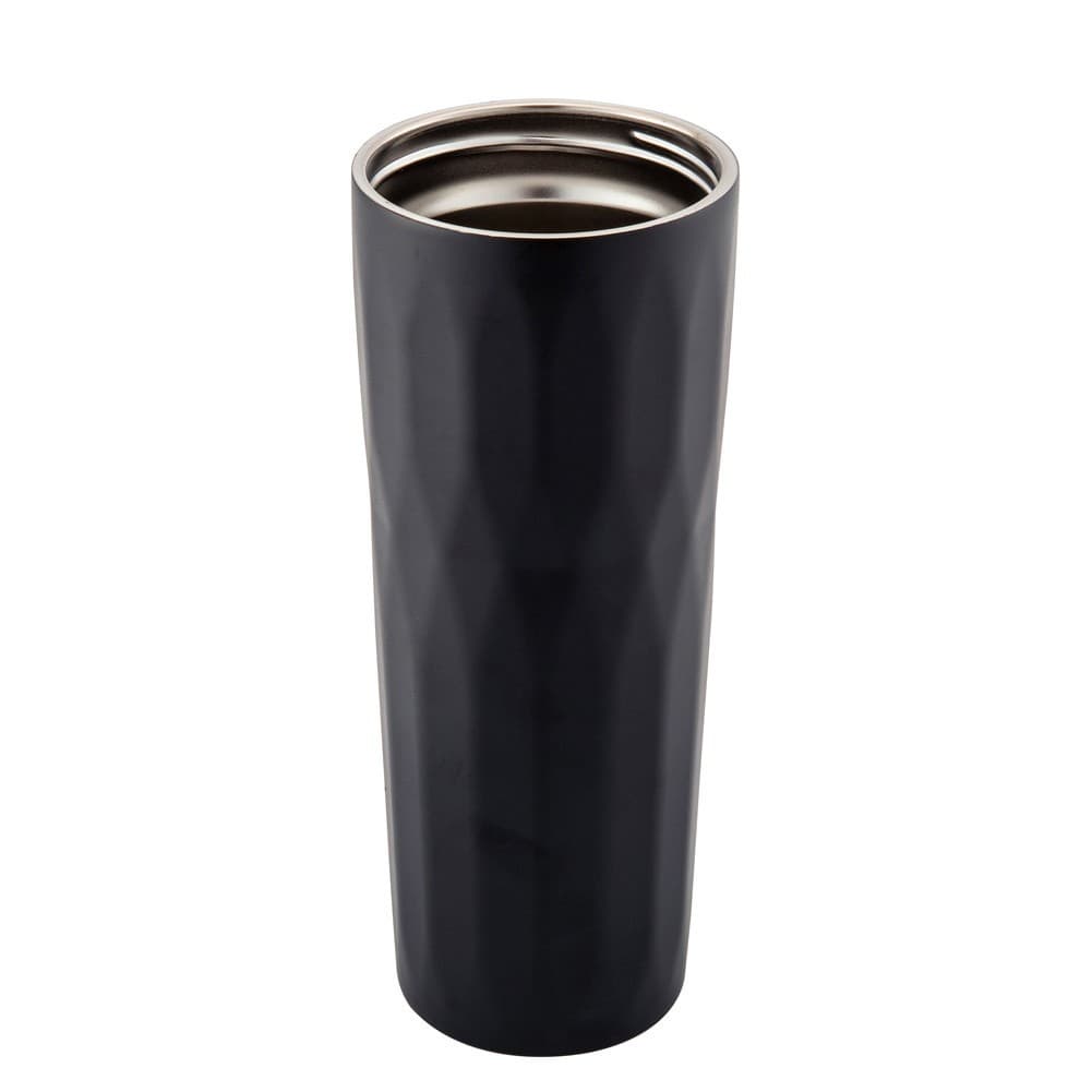 ALSANIDI, Stainless steel tea and coffee mug, Coffee cup for trips and travel, Black, Size 6.5*21 Cm capacity 500 ml
