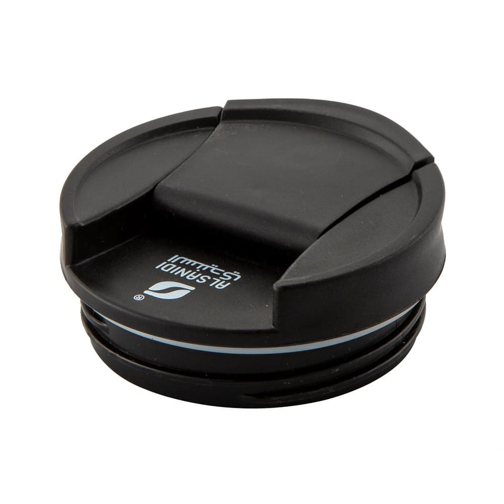 ALSANIDI, Stainless steel tea and coffee mug, Coffee cup for trips and travel, Black, Size 6.5*21 Cm capacity 500 ml