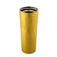 ALSANIDI, Stainless steel tea and coffee mug, Coffee cup for trips and travel, Gold, Size 6.5*21 Cm capacity 500 ml