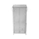 ALSANIDI, Trips grill, Portable BBQ stove, Silver, Size 21*21*43 Cm