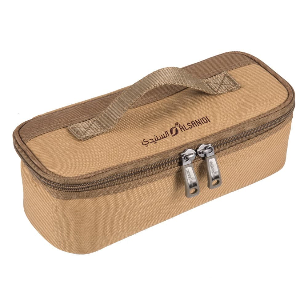 ALSANIDI, Cups bag for trips, Cups bag, Kaki, Size 27.5*12*9Cm