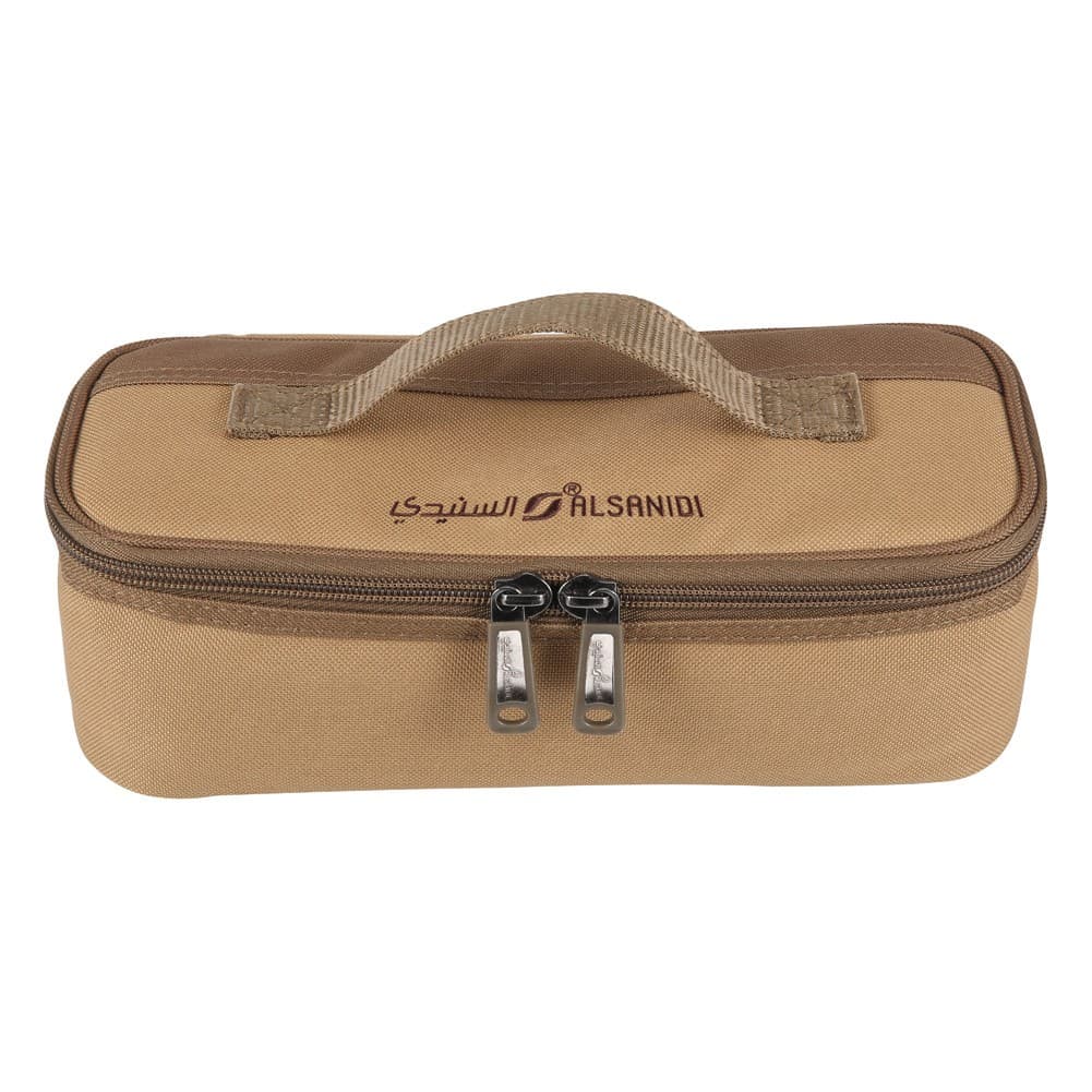ALSANIDI, Cups bag for trips, Cups bag, Kaki, Size 27.5*12*9Cm