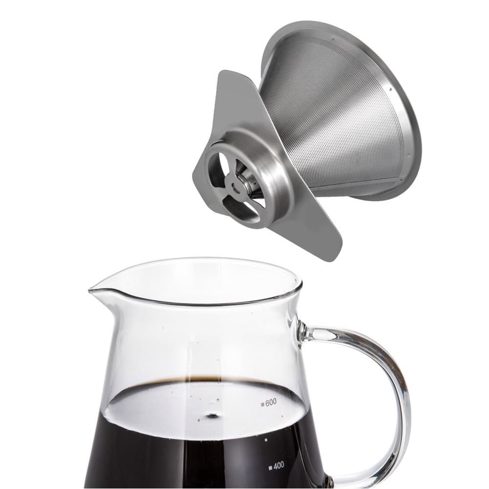 DPT, Specialized Pot for Preparing coffee, Coffee pot, Transparent , capacity 600 ml