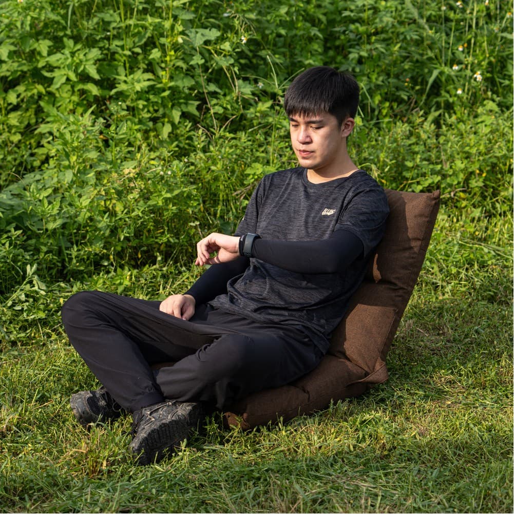 ALSANIDI, Ground Camping and Garden Chair, Trips Chair, Brown