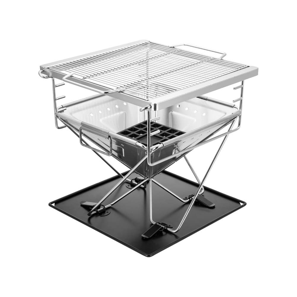 DPT, Trips grill, Portable BBQ stove, Silver, Size 33*33*35.5 Cm