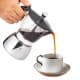 ALSANIDI, Espresso coffee maker, Portable espresso coffee maker, Transparent*Silver, capacity 270 ml